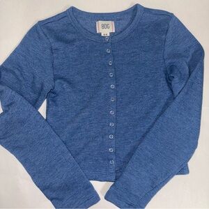 BDG Heather Blue Knit Cardigan